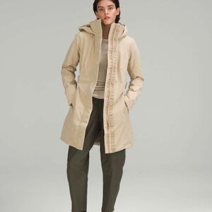 LULULEMON APRES IT ALL JACKET SIZE 12 color TRENCH